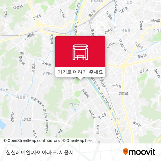 철산레미안.자이아파트 지도