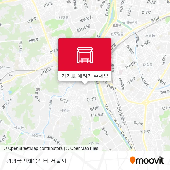 광명국민체육센터 지도