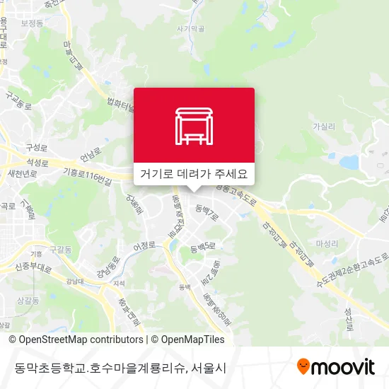 동막초등학교.호수마을계룡리슈 지도