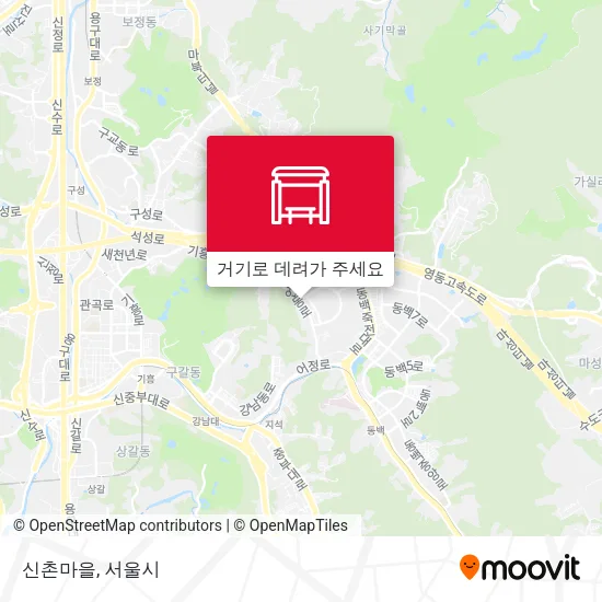 신촌마을 지도