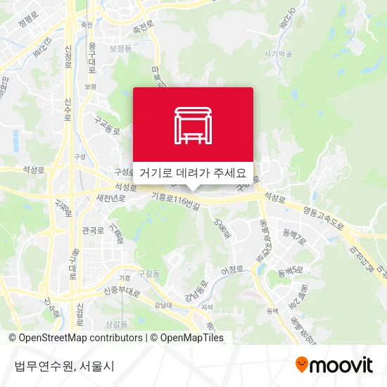 법무연수원 지도