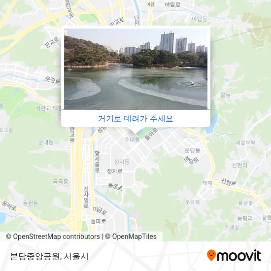 분당중앙공원 지도