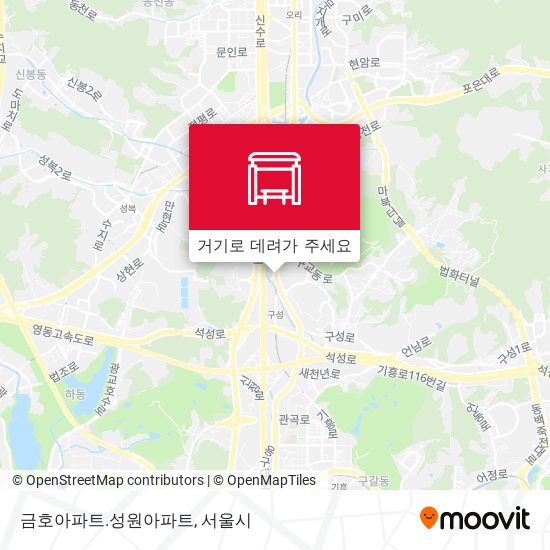 금호아파트.성원아파트 지도