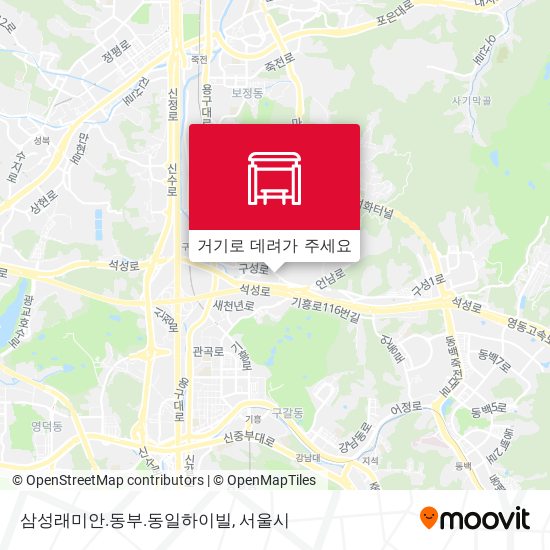 삼성래미안.동부.동일하이빌 지도