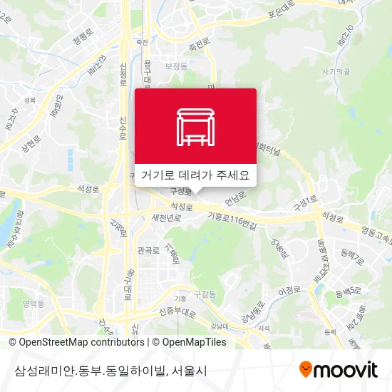 삼성래미안.동부.동일하이빌 지도