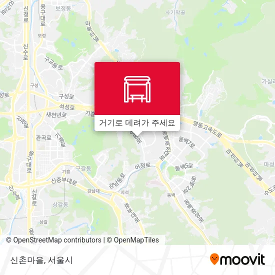 신촌마을 지도