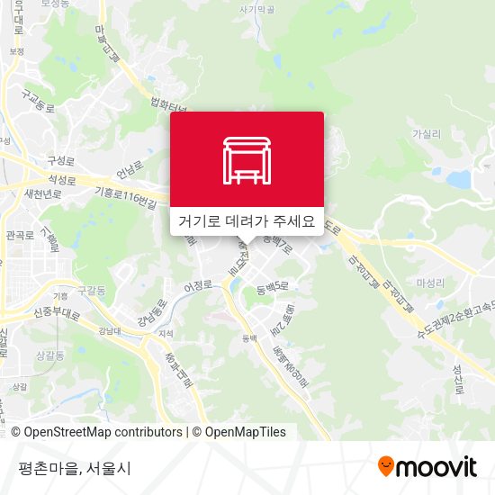 평촌마을 지도