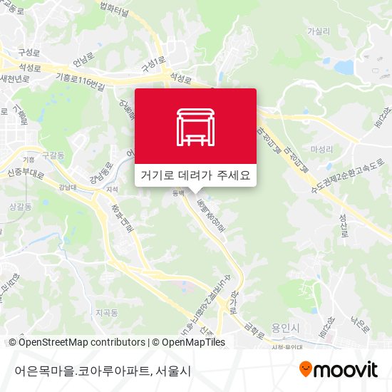 어은목마을.코아루아파트 지도