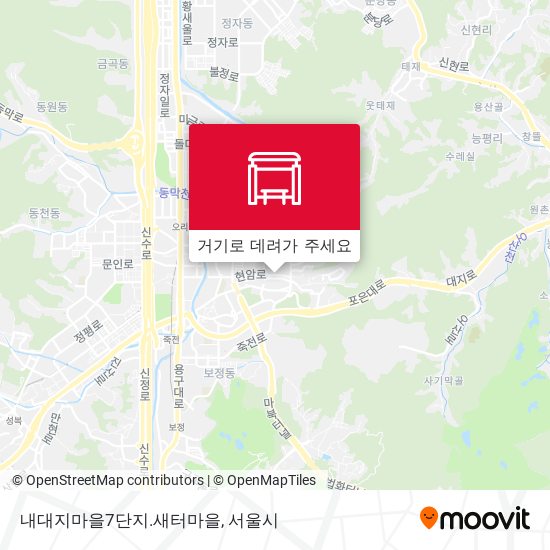 내대지마을7단지.새터마을 지도