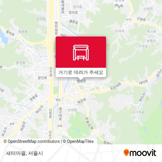 새터마을 지도