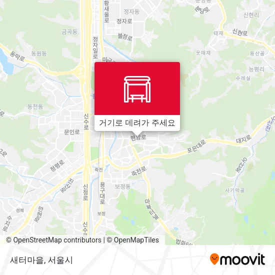 새터마을 지도