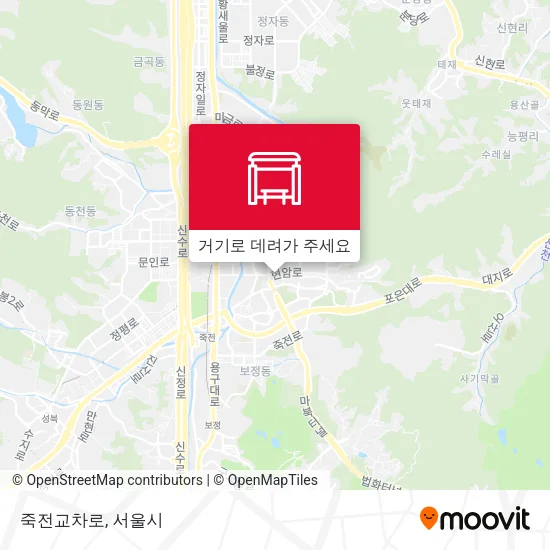 죽전교차로 지도