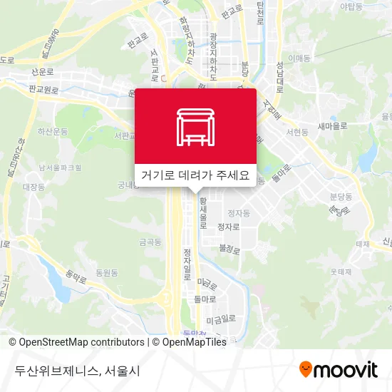 두산위브제니스 지도