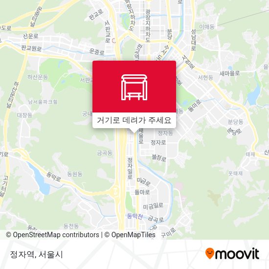 정자역 지도