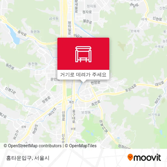 홈타운입구 지도
