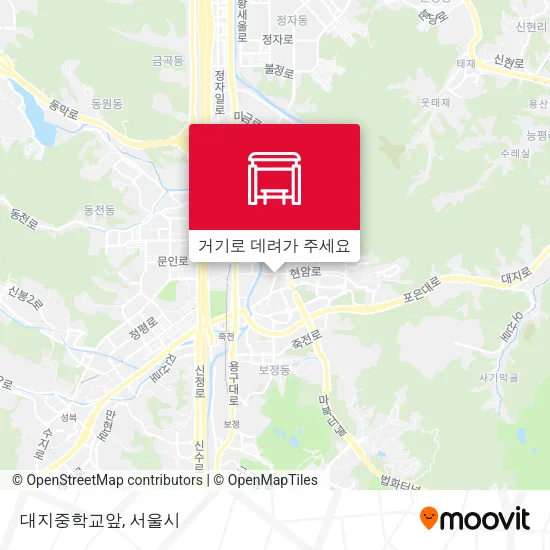 대지중학교앞 지도