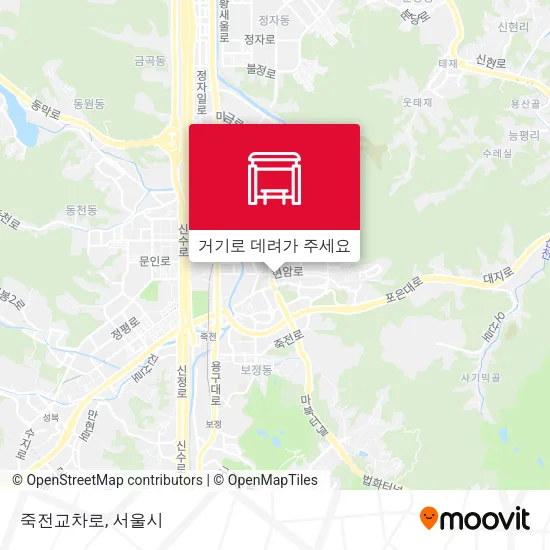 죽전교차로 지도