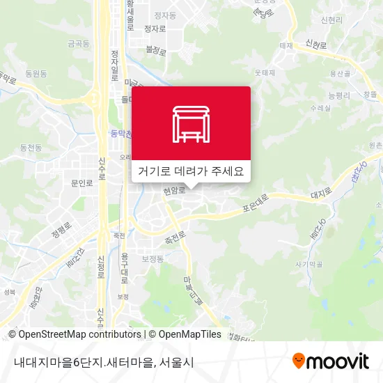 내대지마을6단지.새터마을 지도