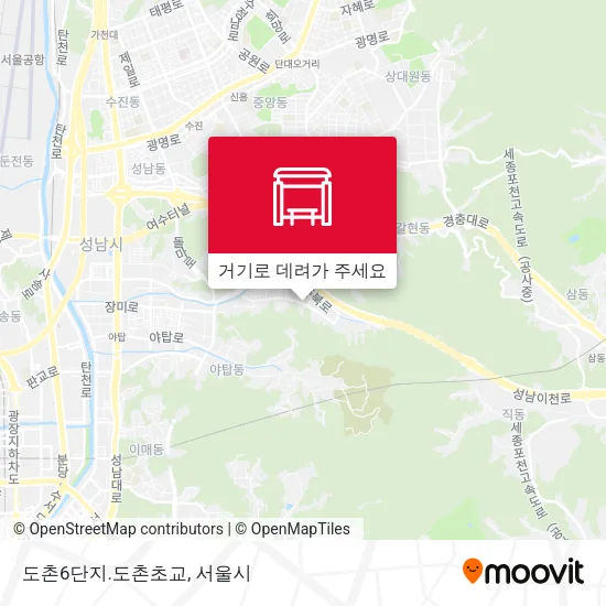 도촌6단지.도촌초교 지도