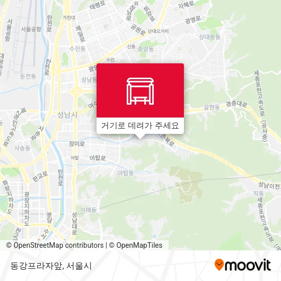 동강프라자앞 지도