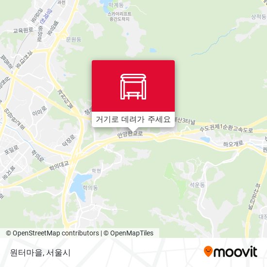 원터마을 지도