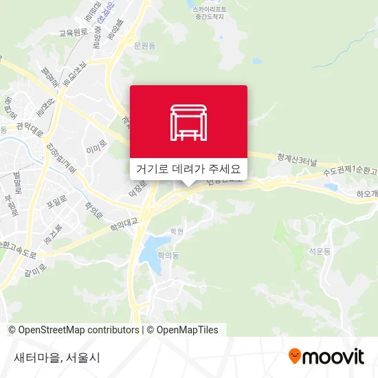 새터마을 지도