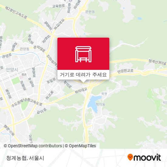 청계농협 지도