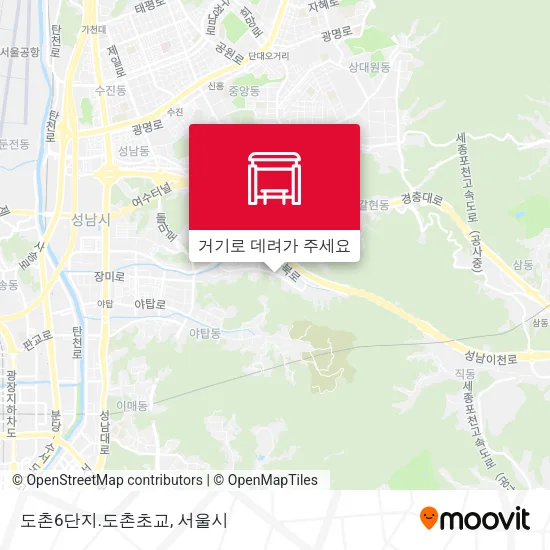 도촌6단지.도촌초교 지도