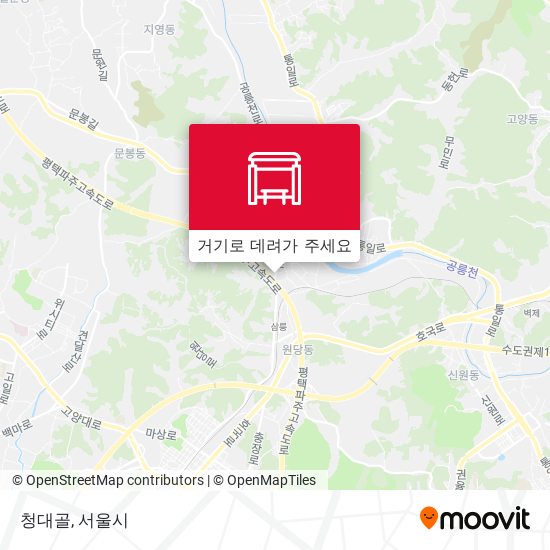 청대골 지도