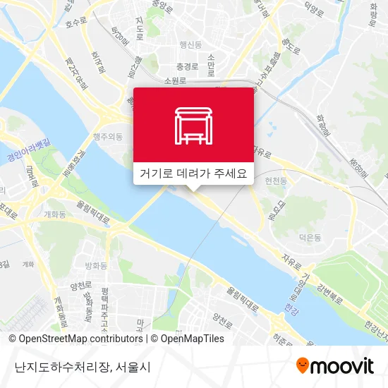 난지도하수처리장 지도