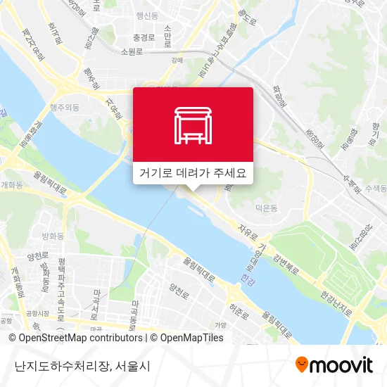 난지도하수처리장 지도