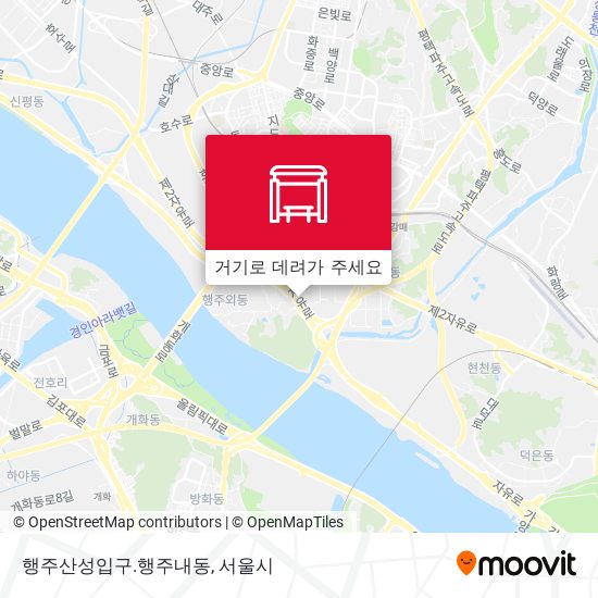 행주산성입구.행주내동 지도