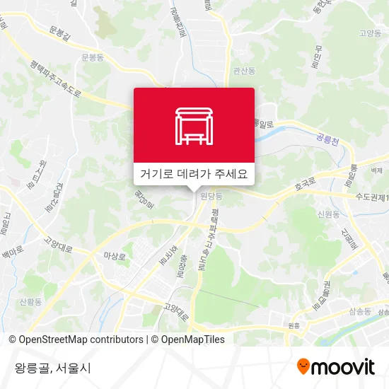 왕릉골 지도