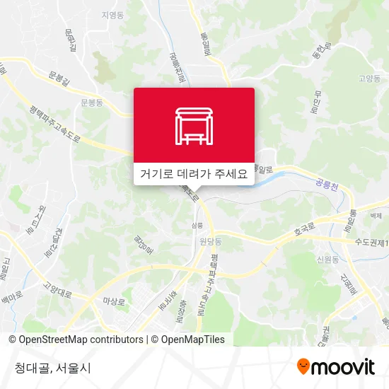청대골 지도