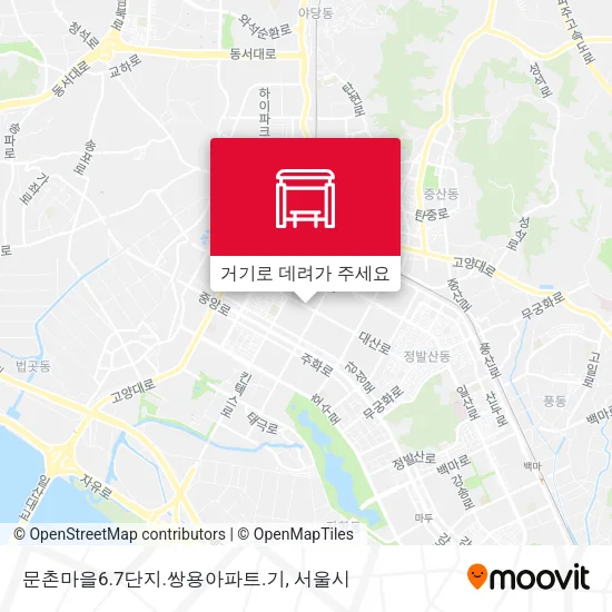 문촌마을6.7단지.쌍용아파트.기 지도