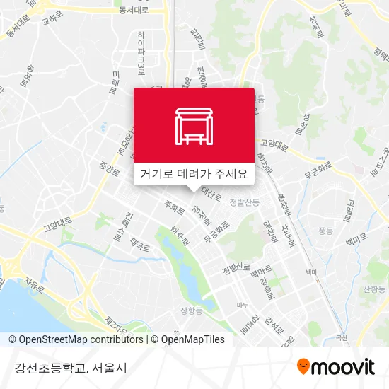 강선초등학교 지도