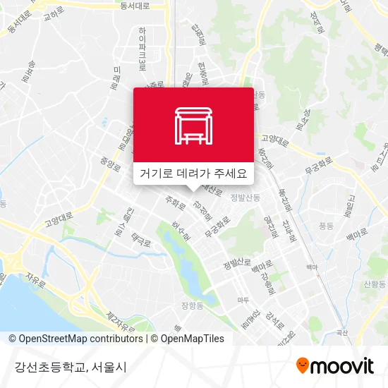 강선초등학교 지도