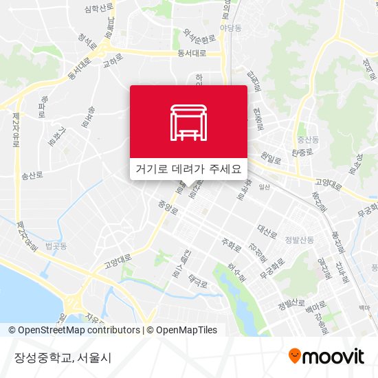 장성중학교 지도