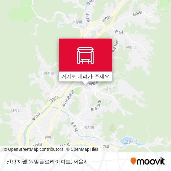 신영지웰.원일플로라아파트 지도