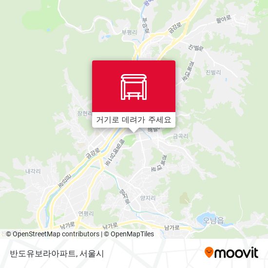 반도유보라아파트 지도