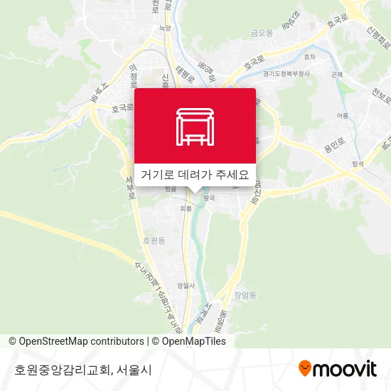 호원중앙감리교회 지도