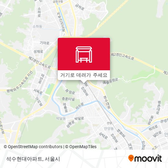 석수현대아파트 지도