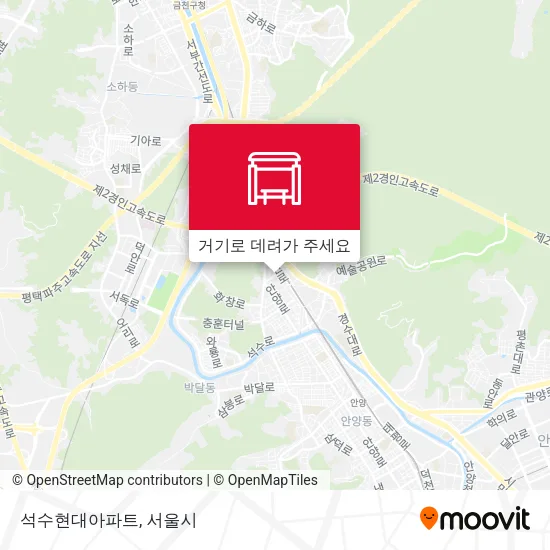 석수현대아파트 지도