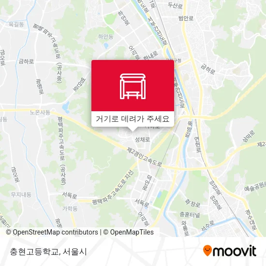 충현고등학교 지도