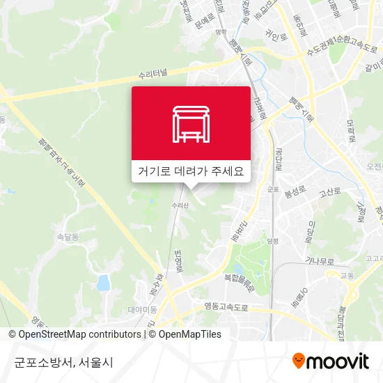 군포소방서 지도
