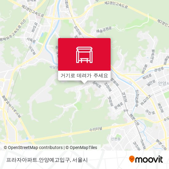 프라자아파트.안양예고입구 지도