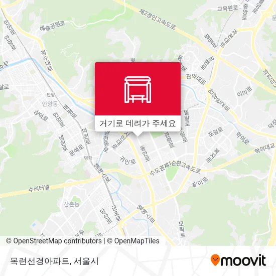 목련선경아파트 지도