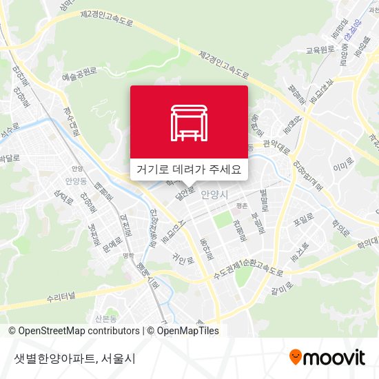 샛별한양아파트 지도