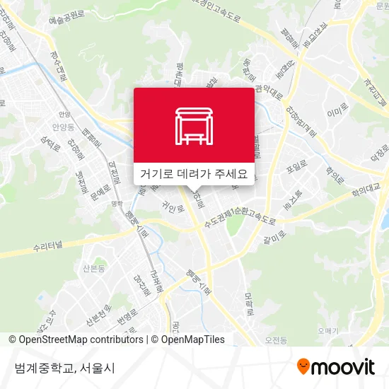 범계중학교 지도