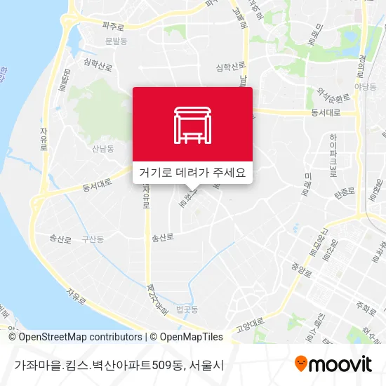 가좌마을.킴스.벽산아파트509동 지도